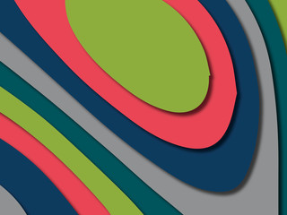 3D abstract background with paper cut shapes.Abstract paper carve template background,for book cover.Paper cut background. Abstract realistic paper decoration for design