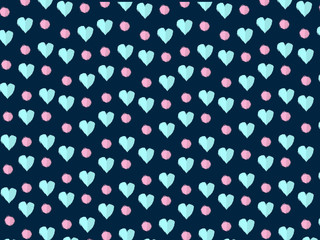 Colourful hearts background