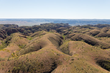 Aerial view of Bungle Bungles in the Pumululu National Park, Kimberley, Western Australia