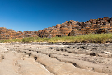 Bungle Bungle Range in the Purnululu National Park, Kimberley, Western Australia, Australian outback