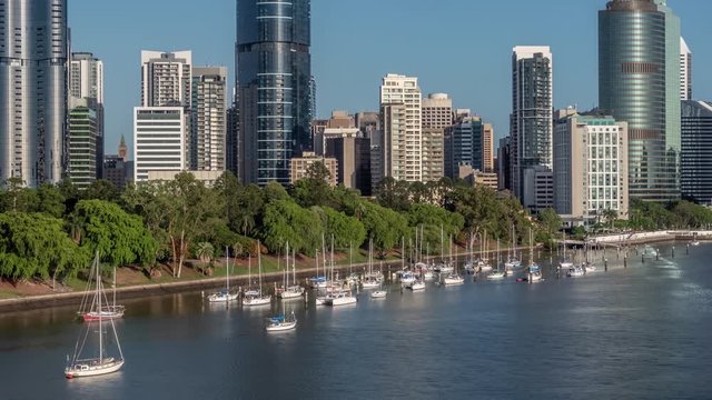 Brisbane CBD timelapse, Australia in 4k