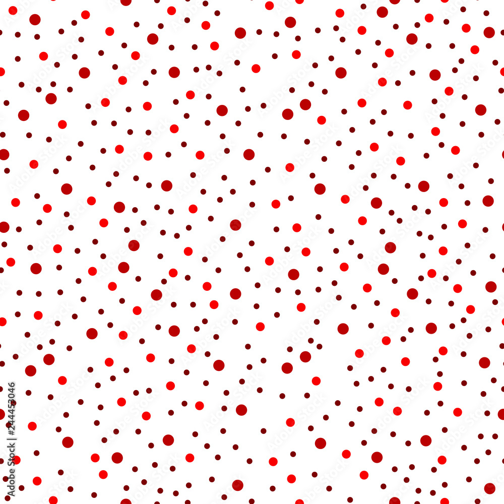 Poster red circle seamless. color chaotic pattern circle. seamless pattern. - vector.