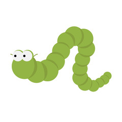 Caterpilar on white background for graphic and web design, Modern simple vector sign. Internet concept. Trendy symbol for website design web button or mobile app