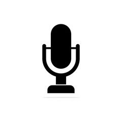 microphone icon. Vector concept illustration for design.