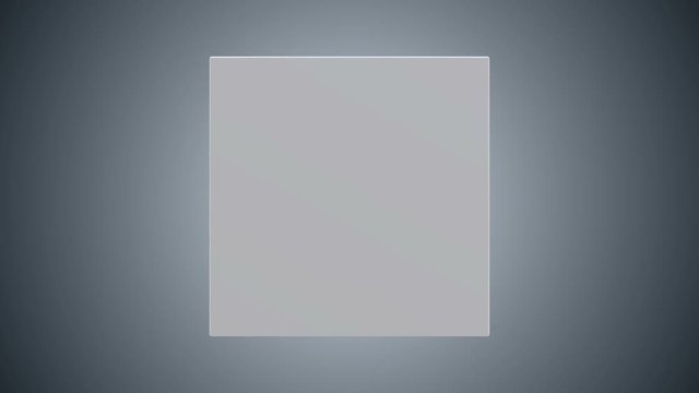 3d White box turn on 90 degrees. Transportation concept. 3D render HD footage for your design.