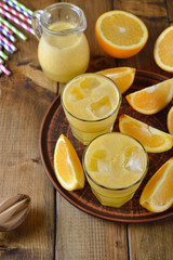 Natural fresh orange juice