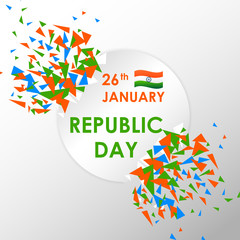 Sale Promotion Advertisement banner for 26th January, Happy Republic Day of India