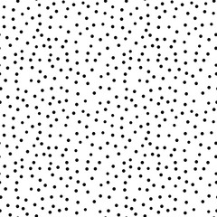 Polka dot monochrome Seamless pattern. Dotted background - Spots Vector illustration.