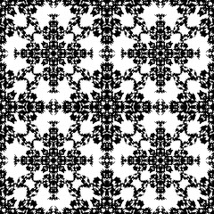 Black and White Seamless Ethnic Pattern. Tribal - 244457826