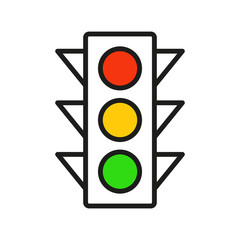 Traffic light interface icons - 244457845