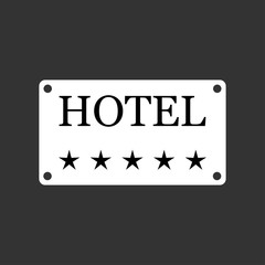 Hotel icon .Vector illustration. - Vector