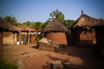 Fototapeta premium Traditional Losso aka Nawdba people village in Doufelgou, Kara region, Togo