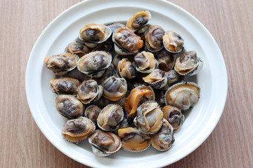 Korean style boiled seafood dish.