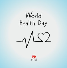 Icon "World health day".