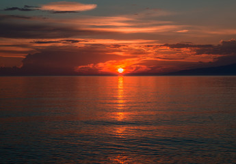 Sunrise in the south of Baikal