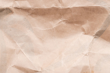 Recycle brown paper crumpled texture, Old paper surface for background