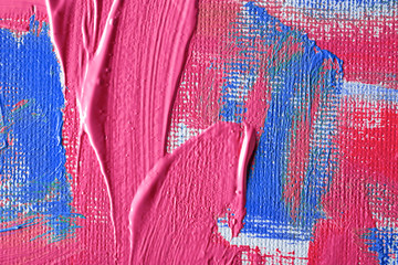 abstract pained canvas