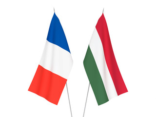 France and Hungary flags