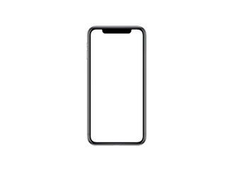 Smartphone similar to iphone xs max with blank white screen for Infographic Global Business Marketing Plan , mockup model similar to iPhonex isolated Background of ai digital investment economy. HD