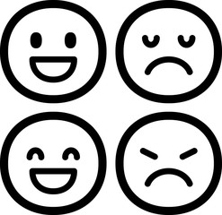 好き嫌いの表情アイコン