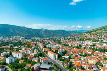 Mostar from the plane