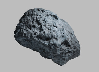 Asteroid on isolated background