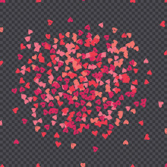 Pink and Red Hearts Confetti Decoration