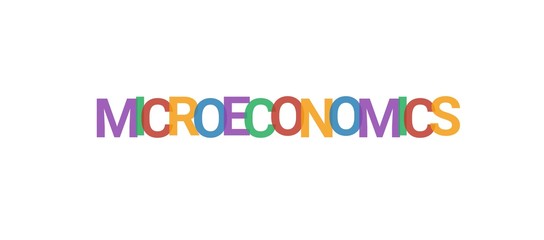Microeconomics word concept