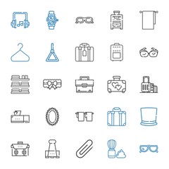 accessory icons set