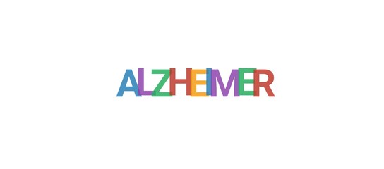 Alzheimer word concept