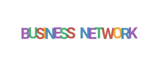 Business network word concept