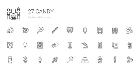 candy icons set