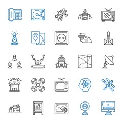 technology icons set