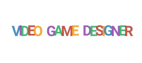 Video Game Designer word concept