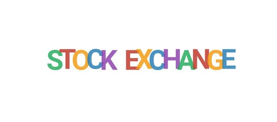 Stock Exchange word concept