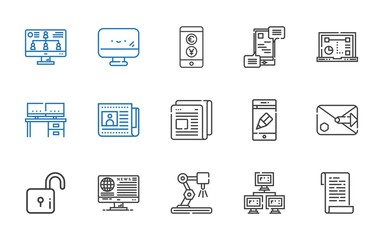 computer icons set