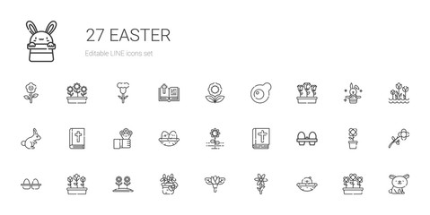 easter icons set