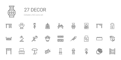 decor icons set