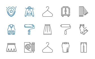 coat icons set