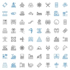 sea icons set