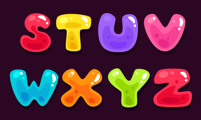 Jelly colorful bold kid font part 3
