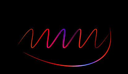 Colorful digital line . Speaking sound wave lines. Design element.