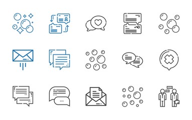dialog icons set