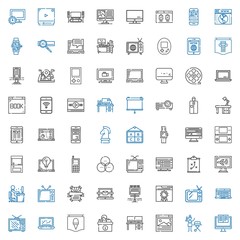 screen icons set