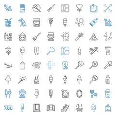 stick icons set