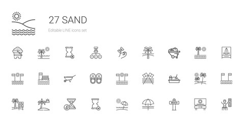 sand icons set