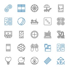 leisure icons set