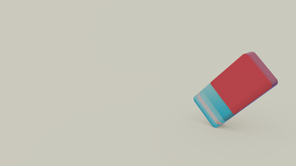 3d icon of eraser