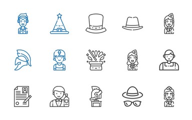 occupation icons set