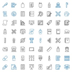 pencil icons set